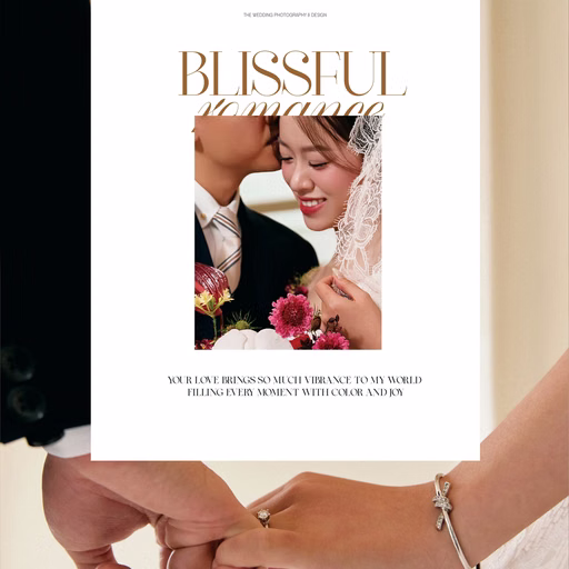 Collage of the couple holding hands and sharing a forehead kiss.